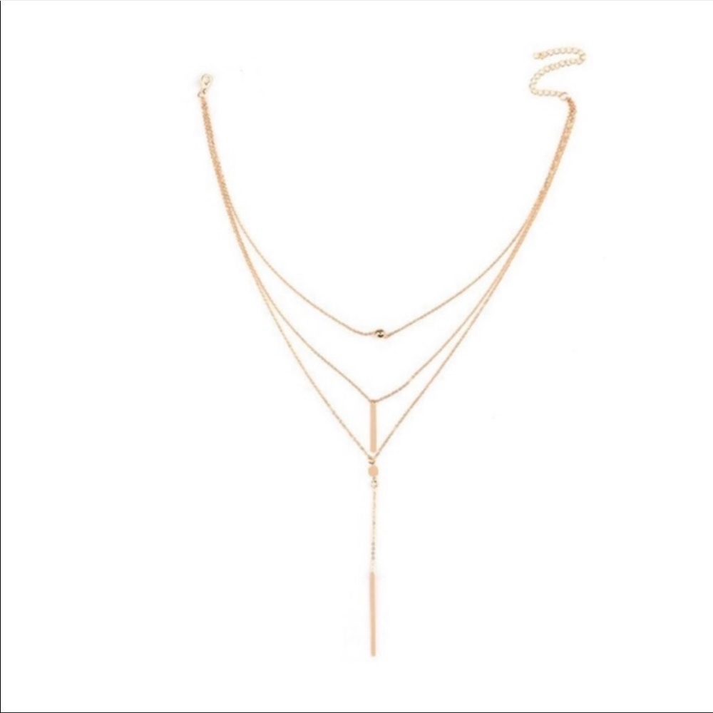 SOLD OUT Silver 3 tier necklace